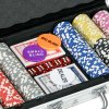 SPORTNOW 300-Piece Poker Chips Set with Aluminium Case, Holdem Poker Set with Mat, 11.5g Numbered Poker Chips, Two Decks of Cards, Dealer, Five Dices