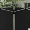 Outsunny Gazebo Side Panels with Window for 3x3(m) or 3x4m Pop Up Gazebo, 2 Pack Sides Replacement, Black