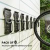 SPORTNOW 8 Pack Bike Rack, Wall Mounted Bicycle Hanger Hook, Foldable Garage Bike Wall Rack, Bicycle Storage Holder for Indoor Outdoor Use