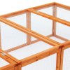 Pawhut Rabbit Run Wooden Rabbit Hutch Cage 6ft with Wire Mesh, Openable Roof, Play Space for Outdoor, 181 x 100 x 48 cm, Natural Wood Finish