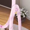 AIYAPLAY Kids Mirror Full Length with Storage Shelf, 360?? Rotating Standing Mirror for Bedroom, Kids Room, Nursery Room, Pink