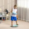 ZONEKIZ 2 in 1 Balance Board Kids Wobble Board with Ball, for Ages 3-6 Years - Blue
