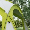 Outsunny 3.5 x 3.5M 6-8 Person Camping Gazebo, Outdoor Event Shelter Dome Tent Garden Sun Shelter Patio Spire Arc Pavilion Camp Sun Shade, Green
