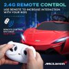 HOMCOM McLaren Licensed 12V Kids Electric Ride-On Car with Butterfly Doors, Powered Electric Car with Remote Control, Music, Horn, Headlights, MP3 Slot, Suspension Wheels, for Ages 3-6 Years - Red