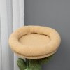 PawHut Cat Tree, 72cm Cat Scratching Post with Bed, Kitty Activity Centre, Cat Climbing Tower with Ball Toy Curved Scratching Pad, Brown