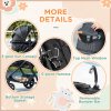HOMCOM Baby Stroller Pushchair 2 in 1 Lightweight Travel Pram Buggy Foldable with Reversible Seat, Fully Reclining Backrest, from 0 to 3 Years, 0 to15kg, Black