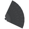 Outsunny 4 PCs 70KG Portable Round Parasol Base Umbrella Cross Stand Weights Holder Sand or Water Filled Outdoor Garden Patio Cantilever Cross Base Weight
