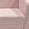AIYAPLAY Toddler Sofa, Kids Sofa Bed, 2 in 1 Recliner Foldable Kids Armchair with Washable Cushion, Cover, for 1.5-3 Years Old, One Seater, Pink