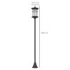 Outsunny 2 Pack 1.8m Garden Lamp Post Lights, LED Outdoor Solar Post Lights, Waterproof IP44 for Patio, Garden, Pathway, Cool White
