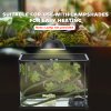 PawHut Vivarium, Terrarium, Glass Reptile Habitat w/ Thermometer, Decoration, Heat for Lizards, Horned Frogs, Snakes, Spiders, 50 x 30 x 35cm
