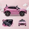 AIYAPLAY Aston Martin DBX Licensed 12V Kids Ride on Car, Kids Electric Car with Remote Control, 4 Suspension Wheels, LED Lights, Music, Horn, Slow Start, for Ages 3-6 Years, Pink