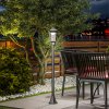 Outsunny 1.3 m Garden Lamp Post Light, LED Outdoor Solar Post Lights, Waterproof IP44 for Patio, Garden, Pathway, Cool White