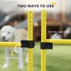PawHut 4 Piece Agility Training Equipment for Dogs with Height Adjustable Jump Hurdle, Bag, Portable, Easy Assemble Dog Outdoor Obstacle Course for Training