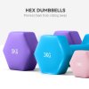 SPORTNOW Dumbbells Set with Carry Storage Rack, Set of 6 Weights for Home Gym, Kettlebell Training Weight Lifting Exercise, 2 x 1kg, 2 x 3kg, 2 x 5kg