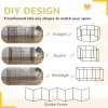 PawHut Dog Pen, 8 Panel Dog Playpen, DIY Design with Door, for Medium Dogs, Puppies, Small Animals, for Indoor/Outdoor Use, 76cm High