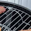 Outsunny Portable Kettle Charcoal Grill BBQ Smoker with Cover, Outdoor Round Barbecue with Lid, Thermometer, Turner, Knife, Clip, Storage Shelf, & Wheels for Party Patio Garden
