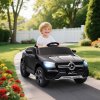 AIYAPLAY Mercedes-Benz GLC Coupe Licensed Kids Ride on Car, 12V Battery Powered Kids Electric Car with Remote Control, Soft Start, LED Light, Music, MP3, 3 Speed, for 3-6 Years, Black