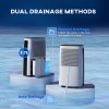 HOMCOM 16L/Day Dehumidifier with 3.7L Water Tank, 24H Timer On/Off, Digital Humidity Display, Dehumidifier for Home Damp, Bedroom, Condensation, Mould, Laundry Drying, White
