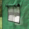 Outsunny Walk-in Greenhouse Cover Replacement with Roll-up Door and Mesh Windows, Reinforced PE Hot House Cover, COVER ONLY, 140 x 73 x 190cm, Green