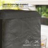Outsunny Heavy Duty Gas Pyramid Patio Heater Cover, Full Length Outdoor Heater Cover Protector, UPF 30+ Oxford Fabric with Zipper, Black