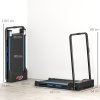 HOMCOM Folding Treadmill Walking Pad, 2 in 1 Treadmill Walking Machine, with Remote Control and LCD Display, 1-6km/h for Home Gym Office, Blue