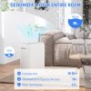 HOMCOM 20L/Day Dehumidifier with Continuous Drainage, 2.5L Water Tank, 24H Timer, Digital Humidity Display, Dehumidifier for Home Damp, Bedroom, Condensation, Mould, Laundry Drying