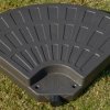 Outsunny 4 PCs Portable Round Parasol Base Up to 100kg, Sand or Water Fillable Umbrella Cross Stand Weights Holder for Cantilever Banana Hanging Parasol