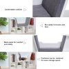 HOMCOM Bookcase Storage Shelf with Cushioned Reading Seat, Cube Bookshelf Organizer for Bedroom Living Room