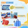 Outsunny Bouncy Castle Inflatable Bouncy Castles for Children Bounce House 3 in 1 w/ Trampoline Slide Water Pool with Blower for Kids Age 3-8 Rocket Design 3.3 x 2.65 x 1.85m
