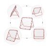HOMCOM Rebounder Net Practise Kickback Target Goal with 5 Angles, for Teens, Adults, Softball, Football Training, Red