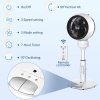 HOMCOM 9'' Air Circulator Fan 3 Speed 3 Mode, 70° Oscillation 90° Vertical Tilt, Remote Controller, for Living Room, Bedroom, Office, Black and White