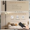 HOMCOM LED Floor Lamp for Living Room, Stepless Dimmable Standing Lamp, Mother and Child Uplighter with Reading Light, 4 Scene Modes, 2700K-6500K Colour Temps, 4 Brightness Levels, Remote Control