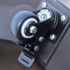 Outsunny 22.7kg Resin Patio Parasol Base Umbrella Stand Weight Deck Garden Sunshade Holder Round w/ Wheels Brakes Outdoor
