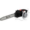 DURHAND 1600W Electric Chainsaw with 40cm Guide Bar, Power Saw to Cut Wood with Double Brake, Tool-Free Chain Tensioning and Chain