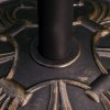 Outsunny 13kg Garden Parasol Base, Round HDPE Concrete Patio Umbrella Stand for 35mm / 38mm / 48mm Pole, Outdoor Sun Shade Parasol Weight Holder, Bronze Tone