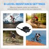 HOMCOM Indoor Bike Trainer, Foldable Turbo Trainer Bike Stand with 8 Level Magnetic Resistance, for 650C, 700C or 26