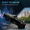 AIYAPLAY BMW M4 Licensed Electric Car for Kids, 12V Kids Electric Ride on with Remote Control, Suspension, Music, Horn, LED Lights, for Ages 3-5 Years, Black