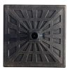 Outsunny 15kg Resin Durable Patterned Colophony Garden Patio Square Umbrella Stand Base Stand Bronze