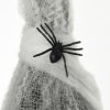 HOMCOM 4.7ft Life Size Outdoor Halloween Decoration Hanging Mummy with Spider Web, Animated Prop Decor with Sound and Motion Activated, Light Up Eyes, Howling Sound, Posable Arms, Moving Body