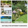 Outsunny 11kg Square Parasol Base, Concrete Umbrella Base, Cement Weight Stand Holder for Outdoor, Patio, Garden, Black