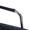 Vinsetto Office Chair, Makeup Vanity Chair, Mid Back Computer Chair, PU Leather Swivel Study Chair with Adjustable Height, Armrest and Rolling Wheels
