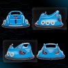 AIYAPLAY Angry Bird Licensed 12V Kids Bumper Car, 360 Rotation Waltzer Car with Joysticks, Remote Control, Music USB LED Lights, for 3-5 Years Old - Blue