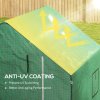 Outsunny Walk-in Greenhouse Cover Replacement with Roll-up Door and Mesh Windows, Reinforced PE Hot House Cover, COVER ONLY, 140 x 143 x 190cm, Green