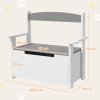 AIYAPLAY Toy Box, 2 in 1 Toy Storage Chest Kids with Lid, Large Toy Storage Organiser Bench for Bedroom, Nursery, Playroom, Grey