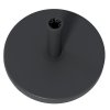 Outsunny 15kg Concrete Parasol Base, Heavy Duty Patio Umbrella Stand with Grip Handle, 46.5cm Round Garden Parasol Holder for 24 to 38mm Poles, Black