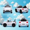 AIYAPLAY Volkswagen Beetle Licensed Ride on Car, 12V Kids Electric Car with Remote Control, 4 Spring Suspension Wheels, Soft Start, Headlights, FM Radio, Music, Horn, White