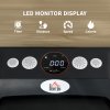 HOMCOM Walking Pad Treadmill, Folding Treadmill for Home, 1-8km/h Under Desk Running Machine with Low Noise 1.5HP, LED Display, Wheels and Remote Control, for Gym Office Fitness Training, Blue