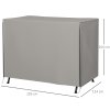 Outsunny 3 Seater 600D Oxford Patio Swing Chair Cover Outdoor Garden Furniture Rain Protection Protector Waterproof Anti-UV, 205 x 124 x 164 cm, Light Grey
