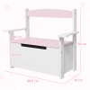 AIYAPLAY Toy Box, 2 in 1 Toy Storage Chest Kids with Lid, Large Toy Storage Organiser Bench for Bedroom, Nursery, Playroom, Pink