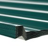 Outsunny Corrugated Roofing Sheets, Pack of 12, Galvanised Metal Roofing Sheets for Greenhouse, Garage, Storage Shed, Carport, 129 x 45cm, Green